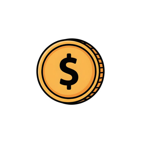 coin money dollar currency isolated icon vector illustration design   flat styleの素材