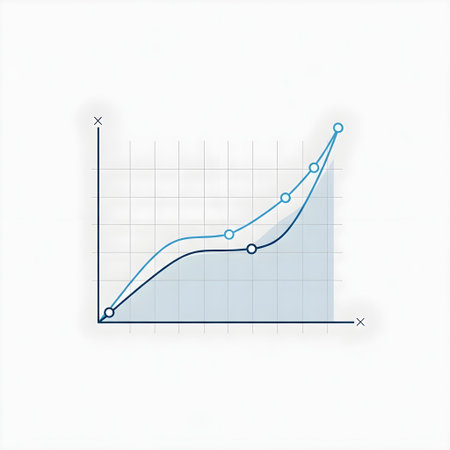 Line chart. Vector illustration. Can be used for topics like business, finance, analysisの素材