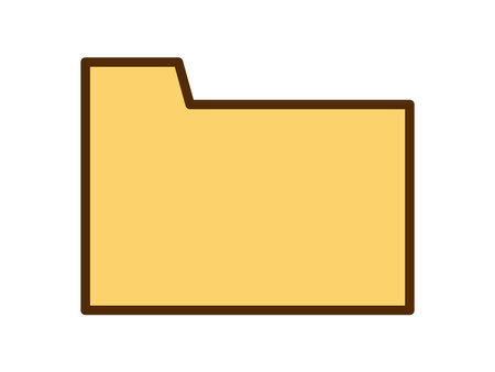 Vector retro directory icon. Icon with folder in flat design.のイラスト素材