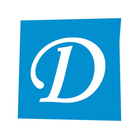 Vector ransom letter d. Latin letter cut-outs from newspaper or magazine. criminal character. ransom colorful letter d.のイラスト素材