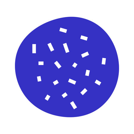 Vector abstract shapes. Blue blot with dots. modern ornaments. abstract clip art.のイラスト素材