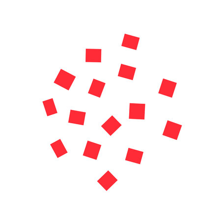 Vector abstract shape. Red blots. modern dots. abstract splashes.のイラスト素材