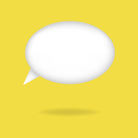 Vector 3d speech bubble. White message dialog balloon. 3d chat icon. Talking box or chatting box.のイラスト素材