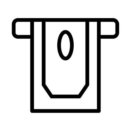 Vector withdraw money from atm icon. Line business icon of receiving money from atm in black color. finance and money concept. Editable stroke.のイラスト素材