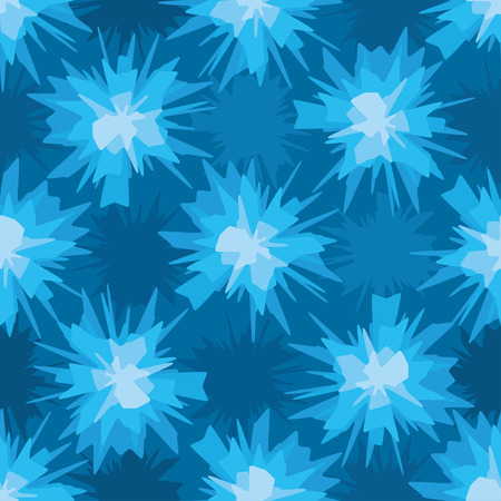 Abstract scratchy blue blot textile seamless patternのイラスト素材