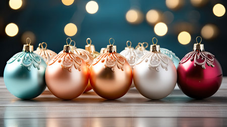 frame with Christmas tree toys. High quality photoの素材