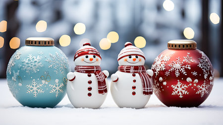 frame with Christmas tree toys. High quality photoの素材