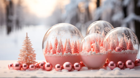 frame with Christmas tree toys. High quality photoの素材