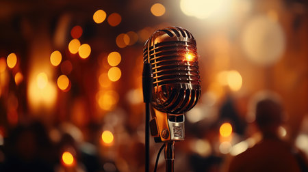 retro microphone High quality photoの素材