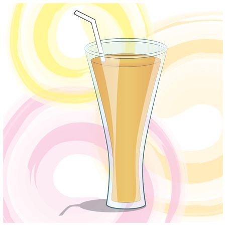 Summer Art Fruit Juiceのイラスト素材