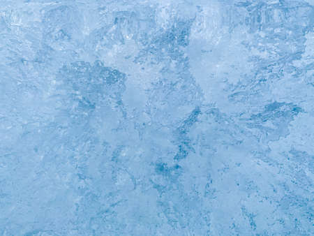 Abstract blue background. Ice patterns with divergent patterns.の写真素材