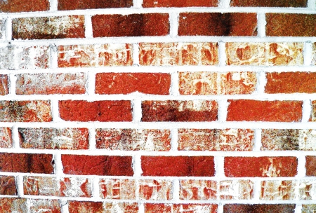 A red brick wallの写真素材