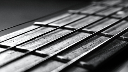 Strings of a Guitarの写真素材