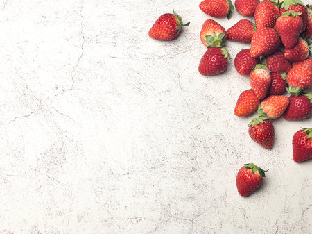 Background with lots of strawberries