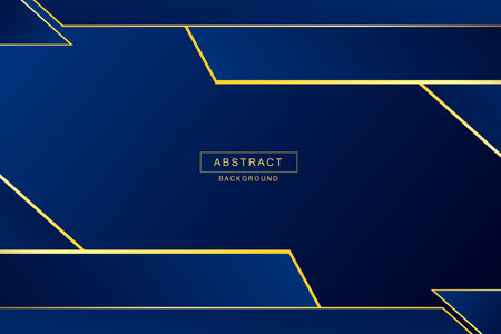 Vector elegant dark background with golden detailsのイラスト素材