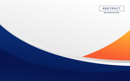 Vector modern blue and orange business presentation templateのイラスト素材