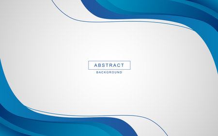 Vector abstract blue background with wave curve dynamicのイラスト素材