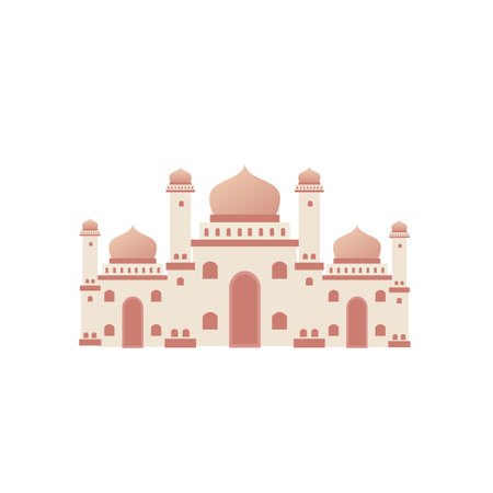 Vector illustration of islamic mosqueのイラスト素材