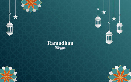 Vector Islamic Ramadan Kareem backgroundのイラスト素材