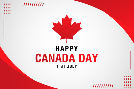 Vector happy Canada day celebration backgroundのイラスト素材