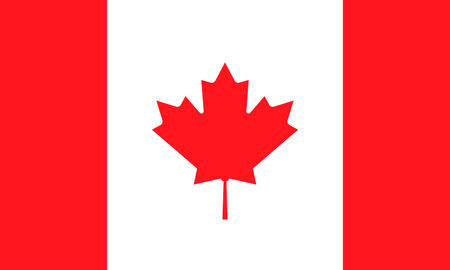 Vector illustration of Canada flagのイラスト素材