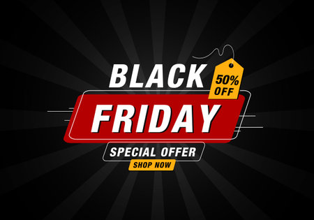 Vector Black Friday sales backgroundのイラスト素材