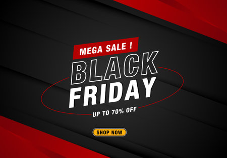 Vector realistic Black Friday sales backgroundのイラスト素材