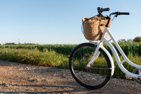 bycycle with natureの写真素材