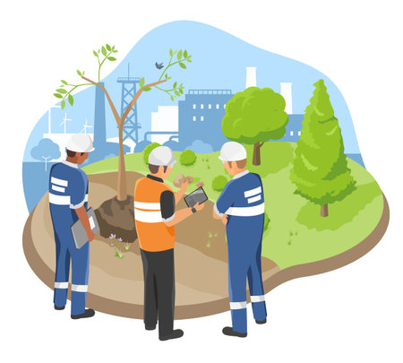 Green Factory Environmental Management system and Improving the environment Industrial ISO 14000...