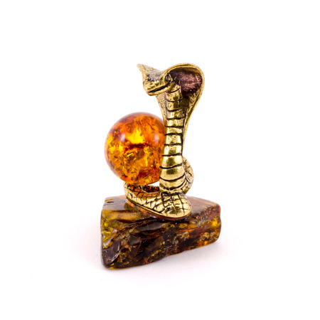 Figurine of the snake with amberの写真素材