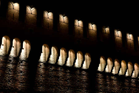 Sforza castle Milanの写真素材