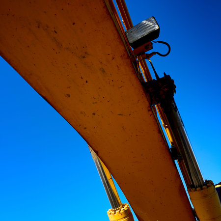 new road construction earth mover