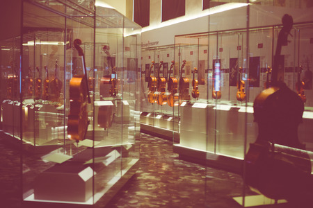 Cremona, Italy november 14 2014: Museum of Violin , piazza Marconi, Cremona, Italy, november 14 2014のeditorial素材