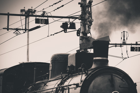 old steam trainの写真素材