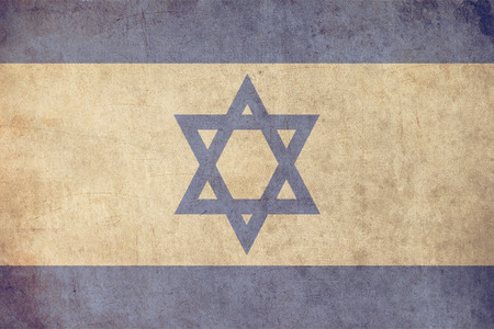 israel flag retro grunge backgroundの写真素材