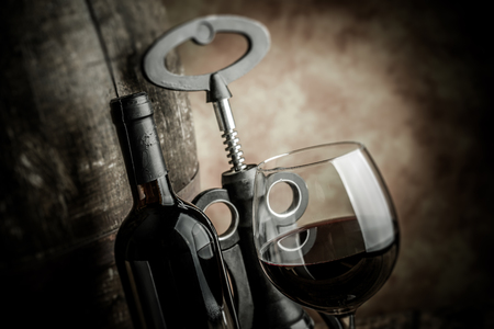 fine wine - tilt shift selective focus effect photoの写真素材
