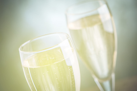 sparkling wine - filtered vintage effectの写真素材