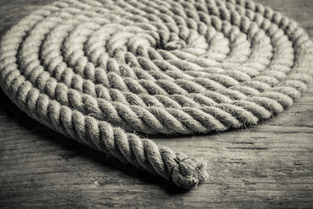 hemp rope spiral origination conceptの写真素材