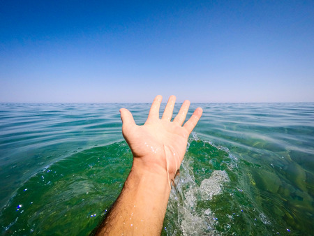 clean sea water - summertime - Sicily mediterranean seaの写真素材