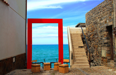 Sea port of Cefaluの写真素材