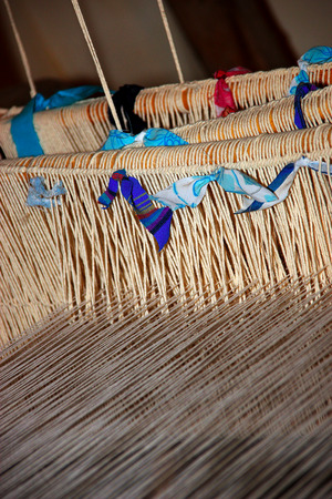 particularly of handloom weaving canvasの写真素材