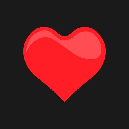 Abstract heart symbol on black backdropのイラスト素材