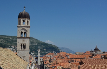 Bell Tower Dubrovnik Old Townの写真素材