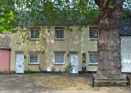 Terrace cottages at Hemmingford Abbots.のeditorial素材