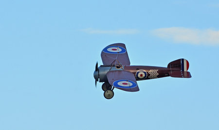 Reproduction 1917 Bristol M1C WW1 monoplane in flight