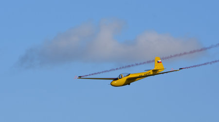Lunak  LF-107  Glider CK-0927 in  flight.のeditorial素材