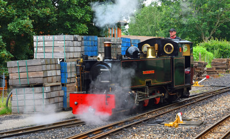 Bure Valley Railway Steam engine  John of Gaunt under steam.