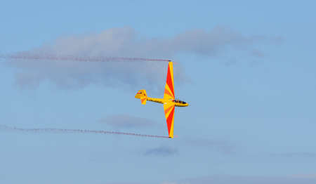 Lunak  LF-107  Glider CK-0927 in  flight.のeditorial素材