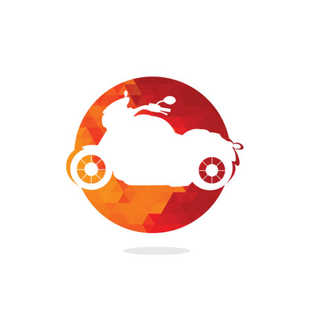 Motor bike icon logo design vector templateのイラスト素材