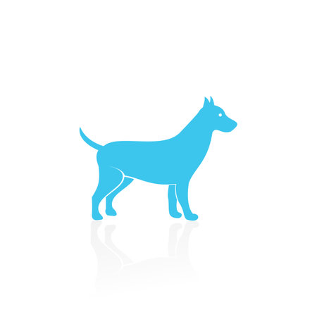 Dog logo Design Vector Template. Dog icon logo vectorのイラスト素材